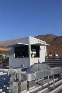 Cabina de transmisión láser